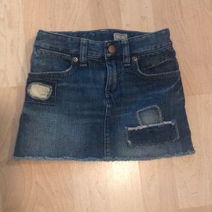Girls distressed RALPH LAUREN jean skirt